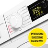 Suszarka AMICA ADS71LD slim 46 cm z pompą ciepła 7kg Funkcje dodatkowe Wyświetlacz LED