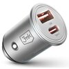 Ładowarka samochodowa 3MK Hyper Car Charger 30W Srebrny