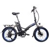 Rower elektryczny ARGENTO Piuma Plus U16 20 cali Czarno-niebieski Typ roweru Składak