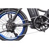 Rower elektryczny ARGENTO Piuma Plus U16 20 cali Czarno-niebieski Kolor Czarno-niebieski