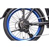Rower elektryczny ARGENTO Piuma Plus U16 20 cali Czarno-niebieski Wyposażenie Karta gwarancyjna