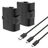 Akumulatory VENOM VS2883 do padów Xbox Series X/S & One 2szt 1100mAh + 3m kabel Czarny