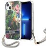 Etui GUESS Flower Strap do Apple iPhone 13 Niebieski