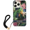Etui GUESS Flower Strap do Apple iPhone 13/13 Pro Niebieski