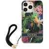 Etui GUESS Flower Strap do Apple iPhone 13 Pro Max Niebieski