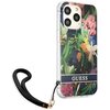 Etui GUESS Flower Strap do Apple iPhone 13 Pro Max Niebieski Dominujący kolor Niebieski