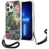 Etui GUESS Flower Strap do Apple iPhone 13 Pro Max Niebieski Seria telefonu iPhone