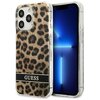 Etui GUESS Leopard do Apple iPhone 13 Pro Brązowy