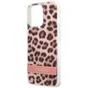 Etui GUESS Leopard Electro Stripe do Apple iPhone 13 Pro Różowy Model telefonu iPhone 13 Pro