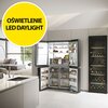 Lodówka HAIER HCR7918EIMB Cube Series 7 Absolute Ice Side by Side No frost 177.5cm Szczotkowana czerń Kostkarka Podajnik wody Licowane drzwi Nie