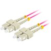 Kabel patchcord LANBERG FO-SUSU-MD41-0010-VT 1 m Kolor Fioletowo-szary