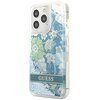 Etui GUESS Flower Liquid Glitter do iPhone 13/13 Pro Zielony Seria telefonu iPhone