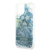 Etui GUESS Flower Liquid Glitter do Apple iPhone 13 Zielony Seria telefonu iPhone