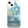 Etui GUESS Flower Liquid Glitter do iPhone 13 Mini Zielony Model telefonu iPhone 13 Mini