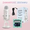 Mikrofon BLUE Yeti Dookólny Biały Pasmo przenoszenia minimalne [Hz] 20
