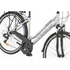 Rower trekkingowy INDIANA X-Road 1.0 D17 28 cali damski Szaro-zielony Przerzutka tylna marka Shimano