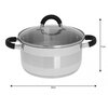 Garnek KINGHOFF KH-4345 22 cm Rodzaj Garnek ze stali nierdzewnej