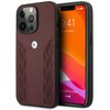 Etui BMW Leather Curve Perforate do Apple iPhone 13/13 Pro Czerwony