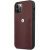Etui BMW Leather Curve Perforate do Apple iPhone 12 Pro Max Czerwony Seria telefonu iPhone