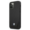 Etui BMW Leather Perforate do Apple iPhone 12/12 Pro Czarny Seria telefonu iPhone