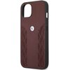 Etui BMW Leather Curve Perforate do Apple iPhone 13 mini Czerwony Typ Etui nakładka