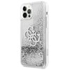 Etui GUESS 4G Big Logo Liquid Glitter do Apple iPhone 12 Pro Max Srebrny Seria telefonu iPhone