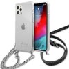 Etui GUESS 4G Silver Chain do Apple iPhone 12 Pro Max Przezroczysty