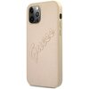 Etui GUESS Saffiano Vintage Script do Apple iPhone 12 Pro Max Złoty Seria telefonu iPhone