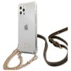 Etui GUESS 4G Gold Chain do Apple iPhone 12/12 Pro Przezroczysty Seria telefonu iPhone