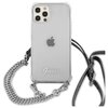 Etui GUESS 4G Silver Chain do Apple iPhone 12/12 Pro Przezroczysty Model telefonu iPhone 12