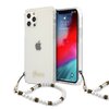 Etui GUESS White Pearl do Apple iPhone 12/12 Pro Przezroczysty