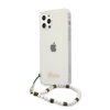 Etui GUESS White Pearl do Apple iPhone 12/12 Pro Przezroczysty Seria telefonu iPhone