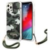 Etui GUESS Camo Collection do Apple iPhone 12 Pro Khaki