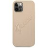 Etui GUESS Saffiano Vintage Script do Apple iPhone 12 Pro Złoty Model telefonu iPhone 12 Pro