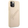 Etui GUESS Saffiano Vintage Script do Apple iPhone 12 Pro Złoty Kompatybilność Apple iPhone 12 Pro