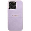 Etui GUESS Saffiano Hot Stamp Metal Logo do Apple iPhone 13 Pro Fioletowy Seria telefonu iPhone