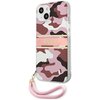 Etui GUESS Camo Strap Collection do Apple iPhone 13 Różowy Seria telefonu iPhone