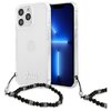 Etui GUESS Black Pearl do Apple iPhone 13/13 Pro Przezroczysty
