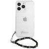 Etui GUESS Black Pearl do Apple iPhone 13/13 Pro Przezroczysty Model telefonu iPhone 13