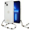 Etui GUESS White Pearl do Apple iPhone 13 Mini Przezroczysty