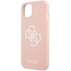Etui GUESS Silicone 4G Logo do Apple iPhone 13 Mini Różowy Typ Etui nakładka