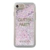 Etui GUESS Liquid Glitter Party do Apple iPhone 7 Przezroczysto-fioletowy