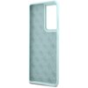 Etui GUESS Silicone Script Metal Logo do Samsung Galaxy S21 Ultra Niebieski Dominujący kolor Niebieski