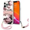 Etui GUESS Camo Strap Collection do Apple iPhone 13 Pro Max Różowy