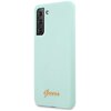 Etui GUESS Silicone Script Metal Logo do Samsung Galaxy S21+ Niebieski Seria telefonu Galaxy S