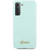 Etui GUESS Silicone Script Metal Logo do Samsung Galaxy S21+ Niebieski Model telefonu Galaxy S21+