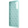 Etui GUESS Silicone Script Metal Logo do Samsung Galaxy S21+ Niebieski Gwarancja 24 miesiące