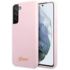 Etui GUESS Silicone Script Metal Logo do Samsung Galaxy S22+ Lawenda