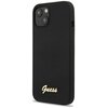 Etui GUESS Silicone Script Gold Logo MagSafe do Apple iPhone 13 Czarny Seria telefonu iPhone