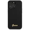Etui GUESS Silicone Script Gold Logo MagSafe do Apple iPhone 13 Pro Max Czarny Model telefonu iPhone 13 Pro Max